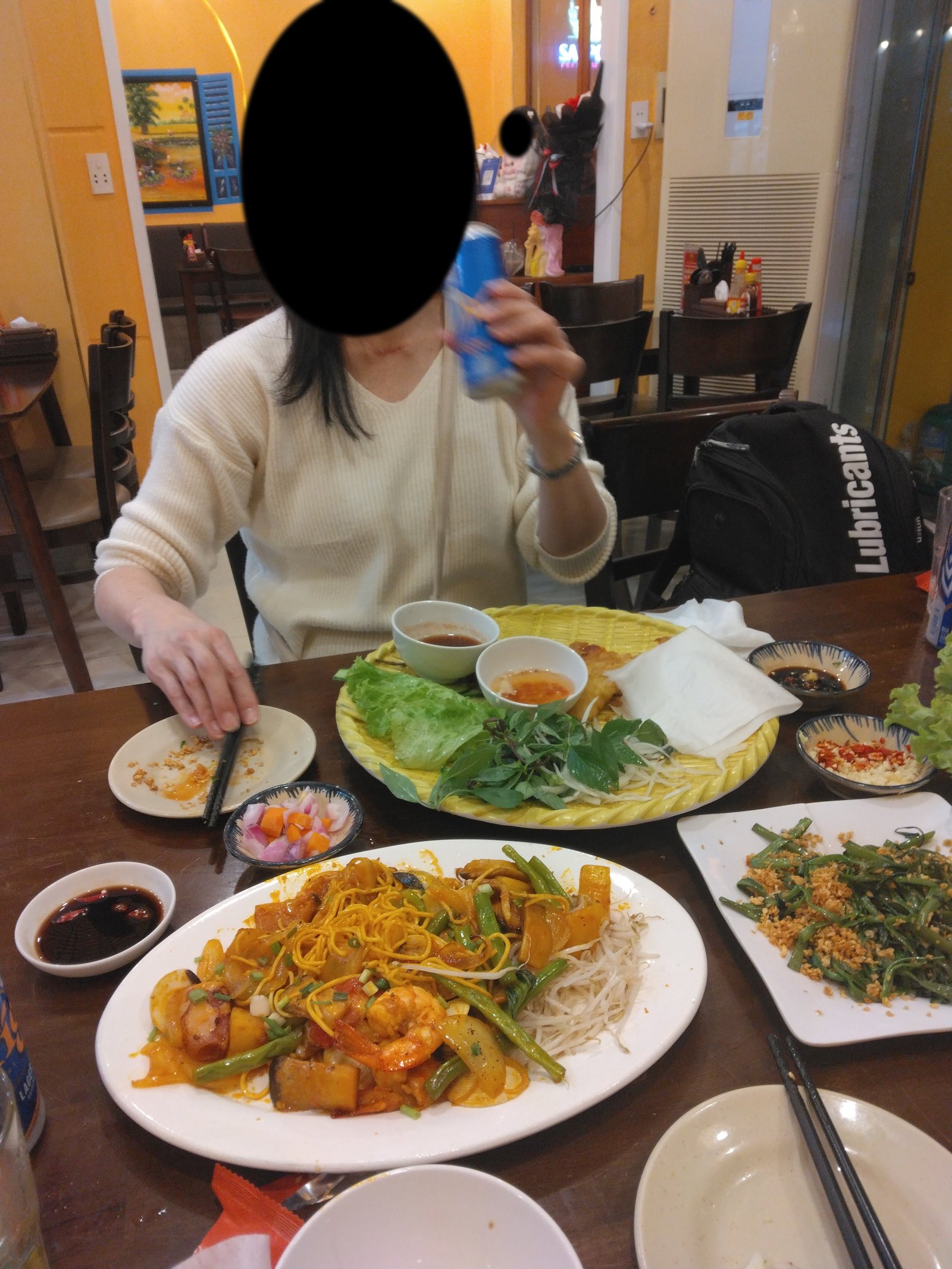 ベトナムの夕食